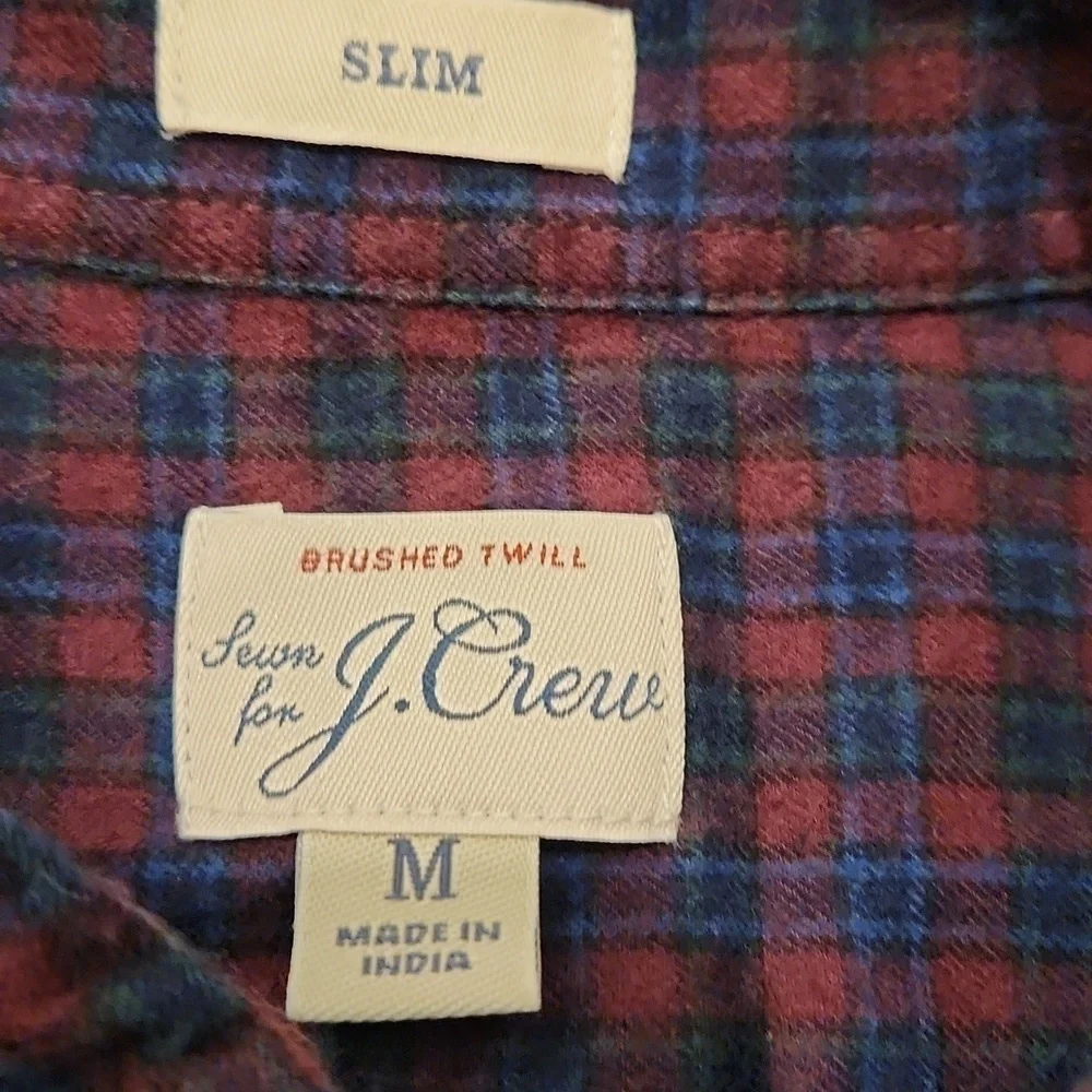 J Crew Flanel Button Up Shirt